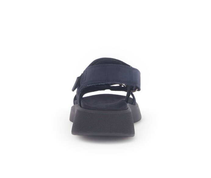 Gabor Riemchensandale Blau - Materialmix Leder