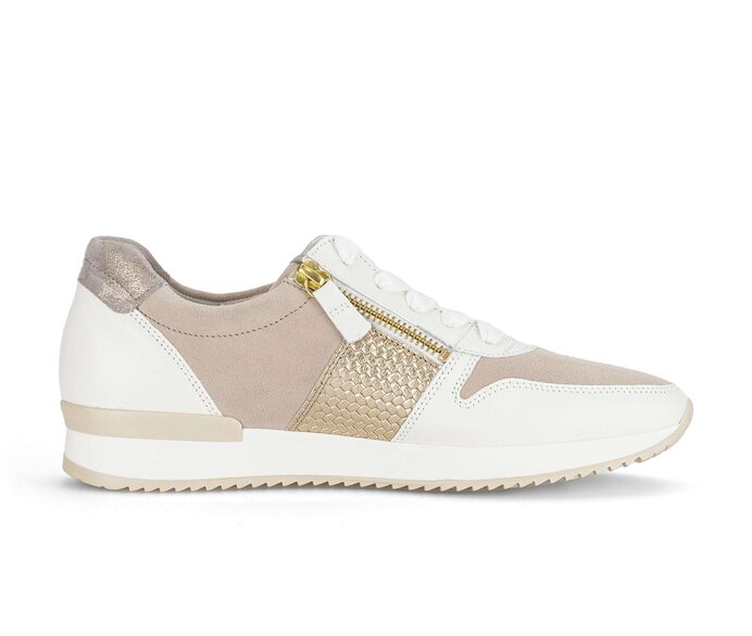 Gabor Sneaker Low Gold - Materialmix Leder