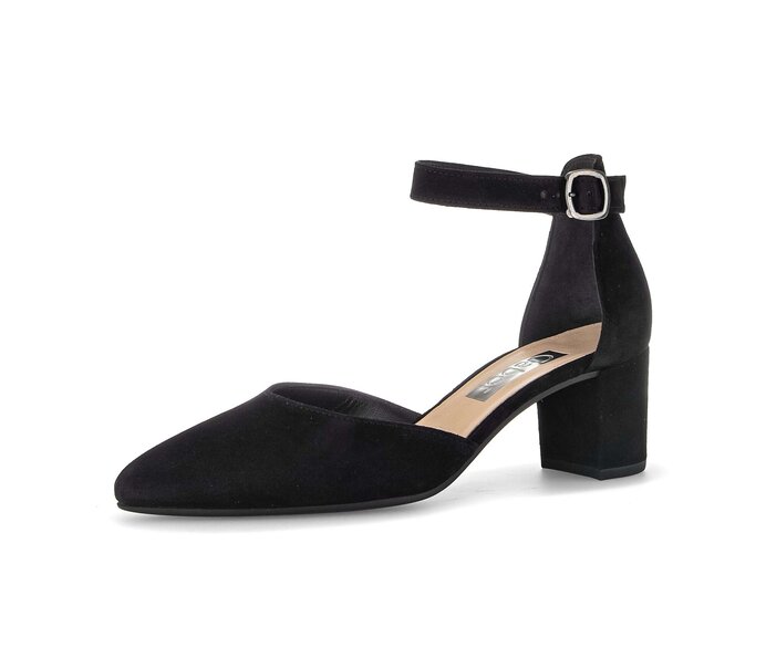 Gabor Spangenpumps Schwarz - Rauleder