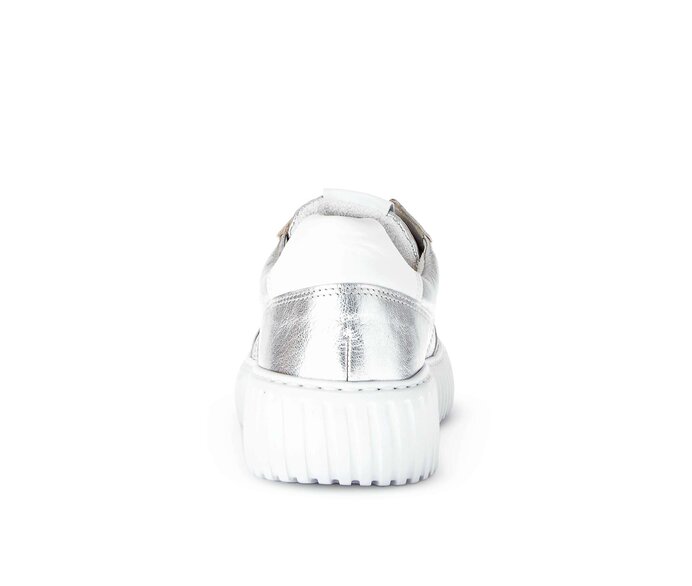 Gabor Sneaker Low Silber - Materialmix Leder