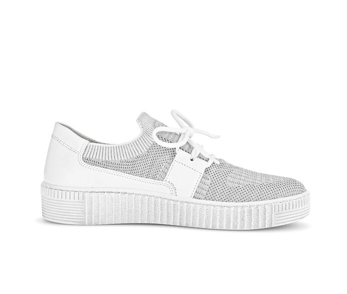 Gabor Sneaker Low Grau - Materialmix Leder/Lederimitat