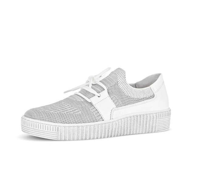 Gabor Sneaker Low Grau - Materialmix Leder/Lederimitat