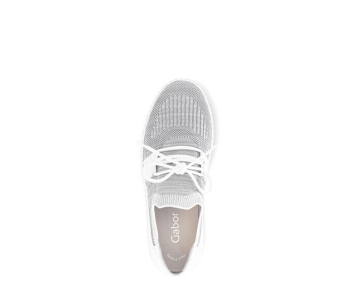 Gabor Sneaker Low Grau - Materialmix Leder/Lederimitat