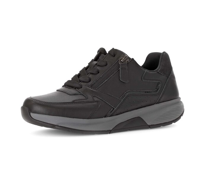 Gabor Sneaker Low Schwarz - Materialmix Leder