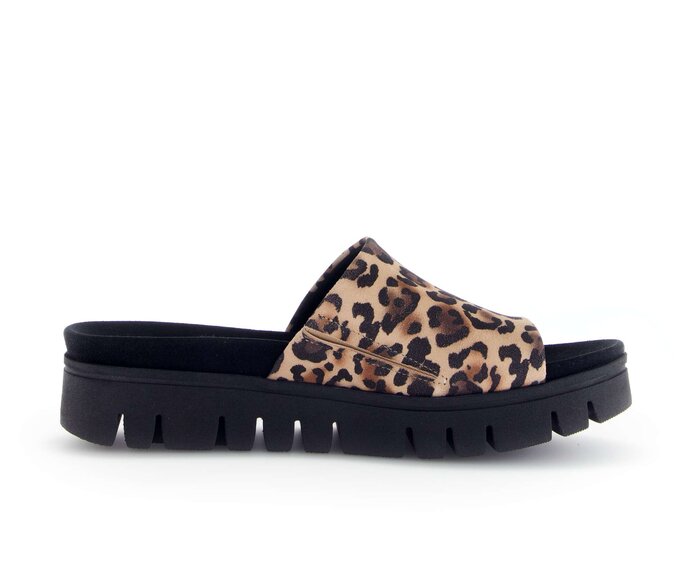 Gabor Pantolette Beige - Rauleder