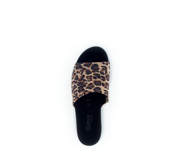 Gabor Pantolette Beige - Rauleder