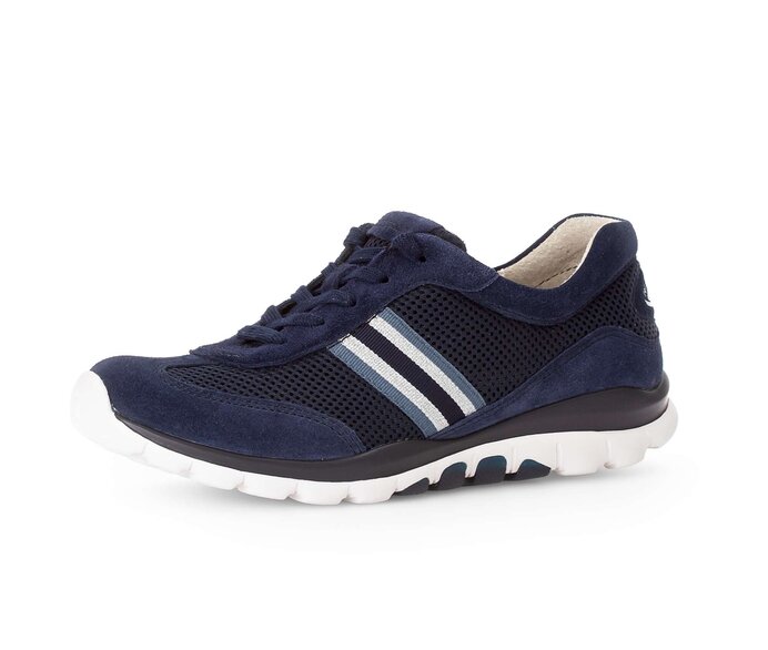 Gabor Sneaker Low Blau - Materialmix Leder/Lederimitat