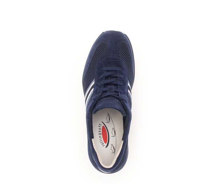 Gabor Sneaker Low Blau - Materialmix Leder/Lederimitat