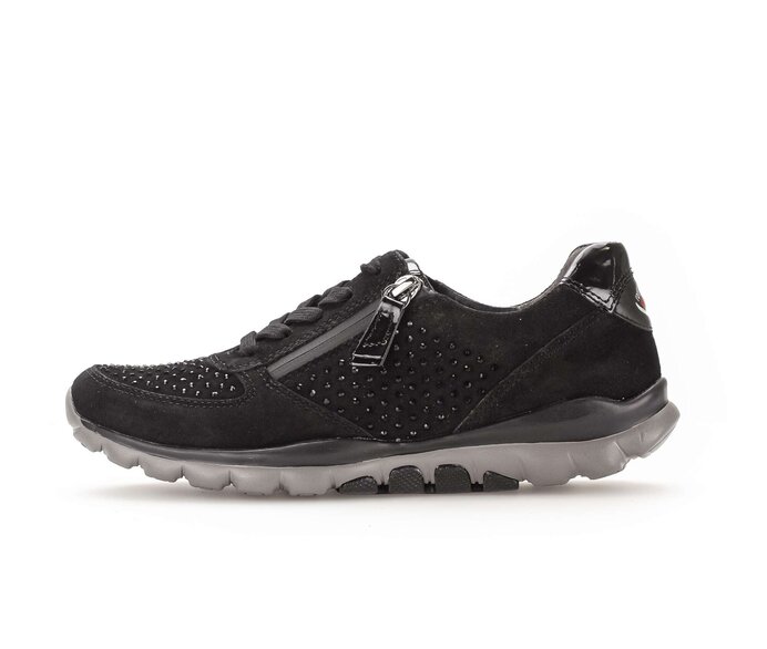 Gabor Sneaker Low Schwarz - Rauleder