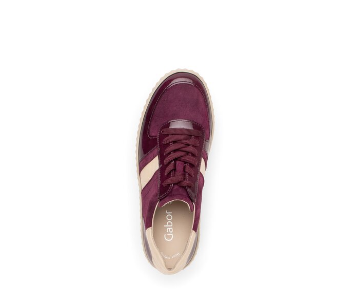 Gabor Sneaker Low Rot - Materialmix Leder