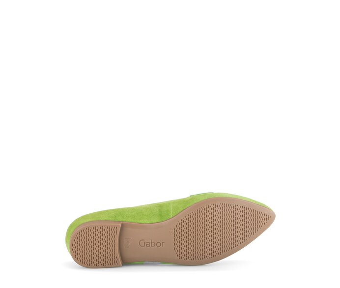 Gabor Eleganter Ballerina Grün - Rauleder