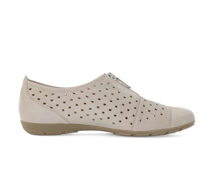 Gabor Sportliche Ballerina Grau - Rauleder