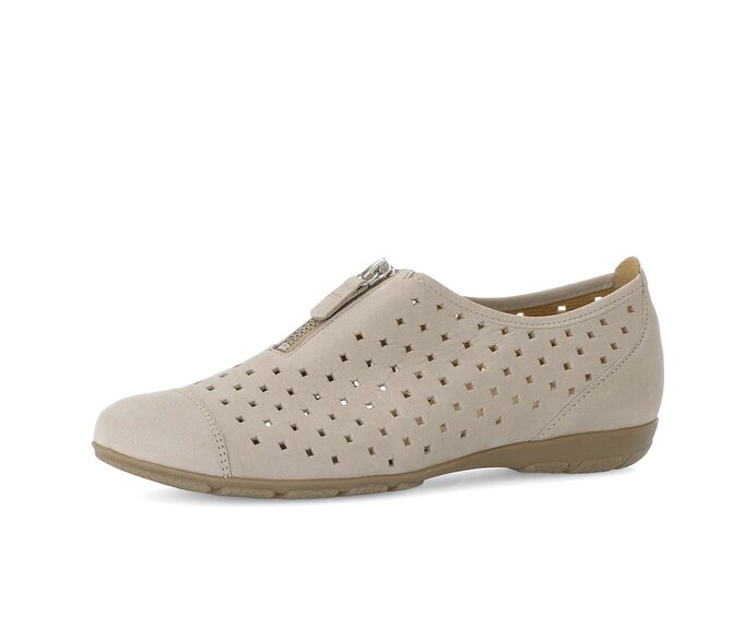 Gabor Sportliche Ballerina Grau - Rauleder