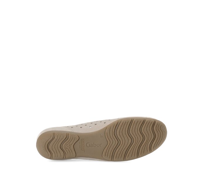 Gabor Sportliche Ballerina Grau - Rauleder