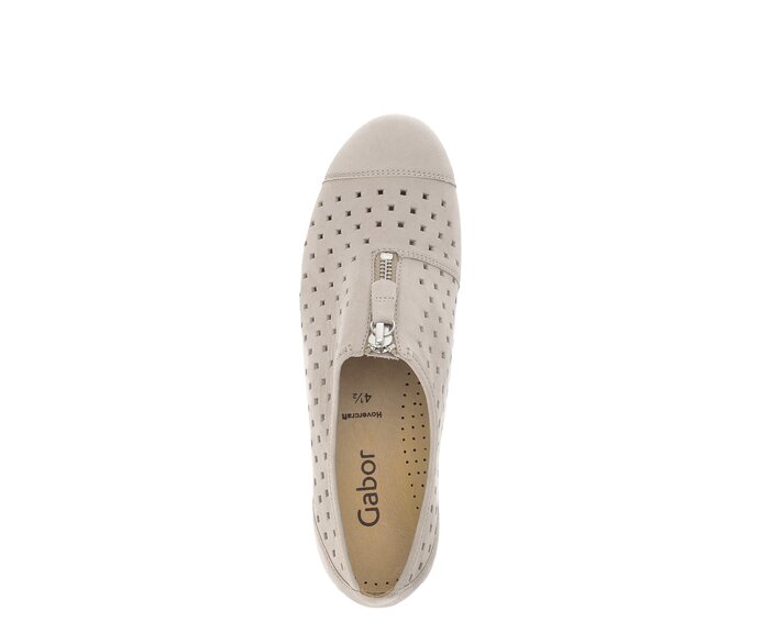 Gabor Sportliche Ballerina Grau - Rauleder