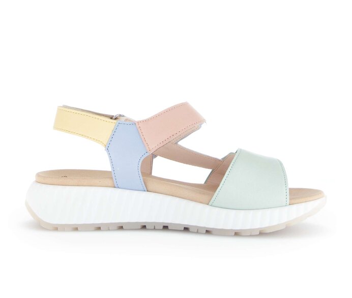 Gabor Riemchensandale Multicolour - Glattleder
