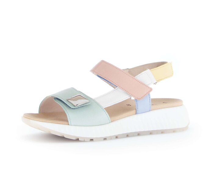 Gabor Riemchensandale Multicolour - Glattleder