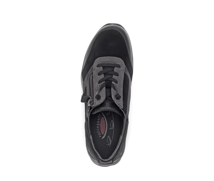 Gabor Sneaker Low Schwarz - Materialmix Leder