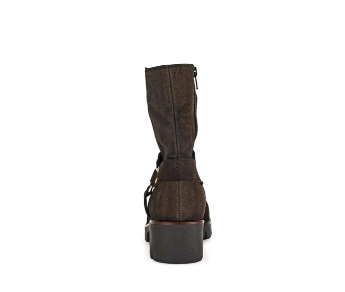 Gabor Biker Boots Braun - Rauleder