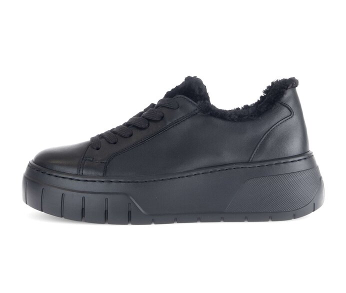 Gabor Sneaker Low Schwarz - Materialmix Leder/Lederimitat