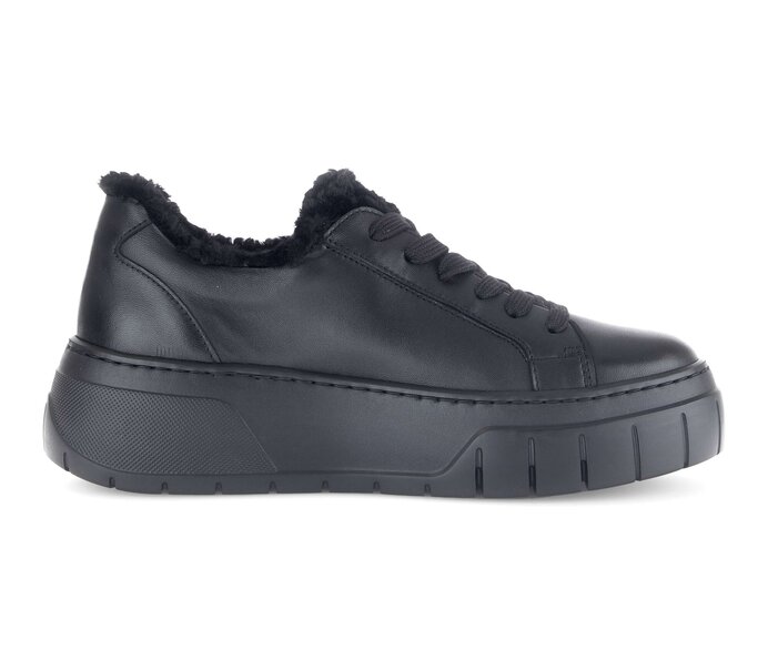 Gabor Sneaker Low Schwarz - Materialmix Leder/Lederimitat