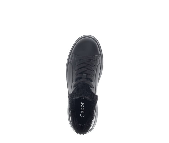 Gabor Sneaker Low Schwarz - Materialmix Leder/Lederimitat