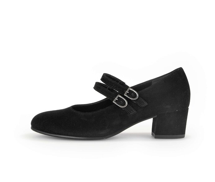 Gabor Spangenpumps Schwarz - Rauleder