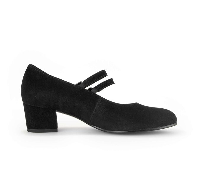 Gabor Spangenpumps Schwarz - Rauleder
