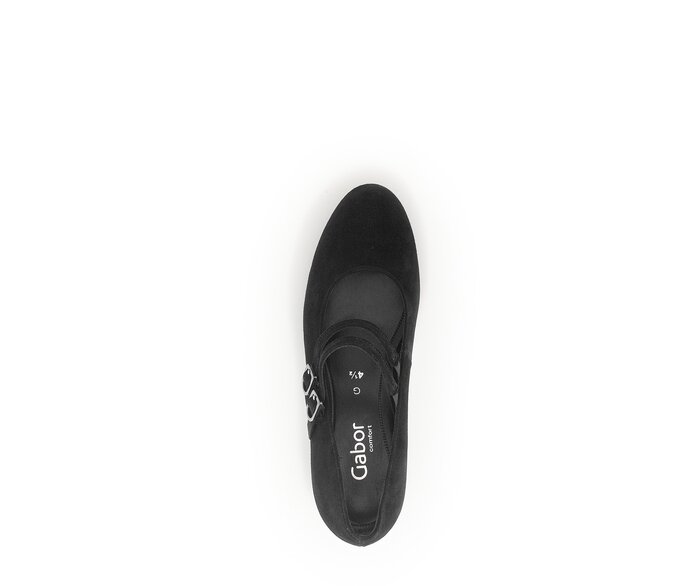 Gabor Spangenpumps Schwarz - Rauleder
