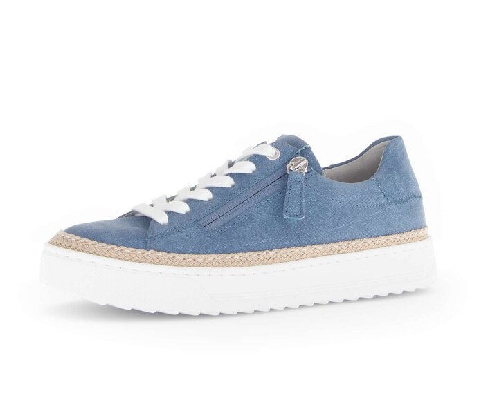 Gabor Sneaker Low Blau - Rauleder