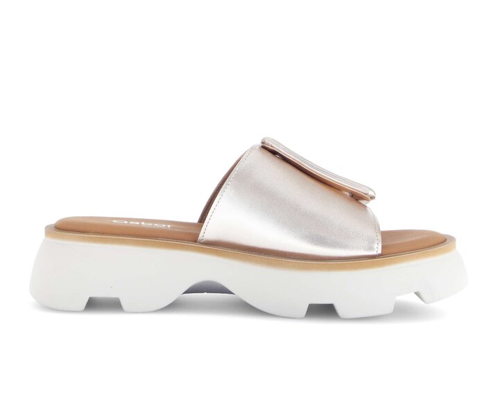 Gabor Pantolette Gold - Effektleder