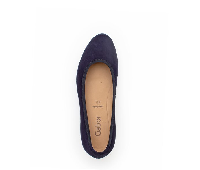 Gabor Keilpumps Blau - Rauleder