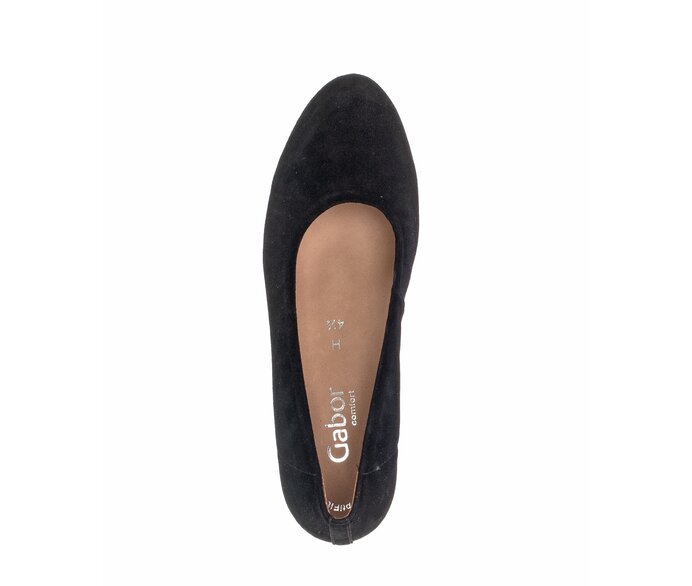 Gabor Eleganter Pumps Schwarz - Rauleder