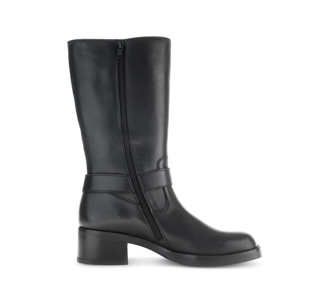 Gabor Cowboy Boots Schwarz - Glattleder