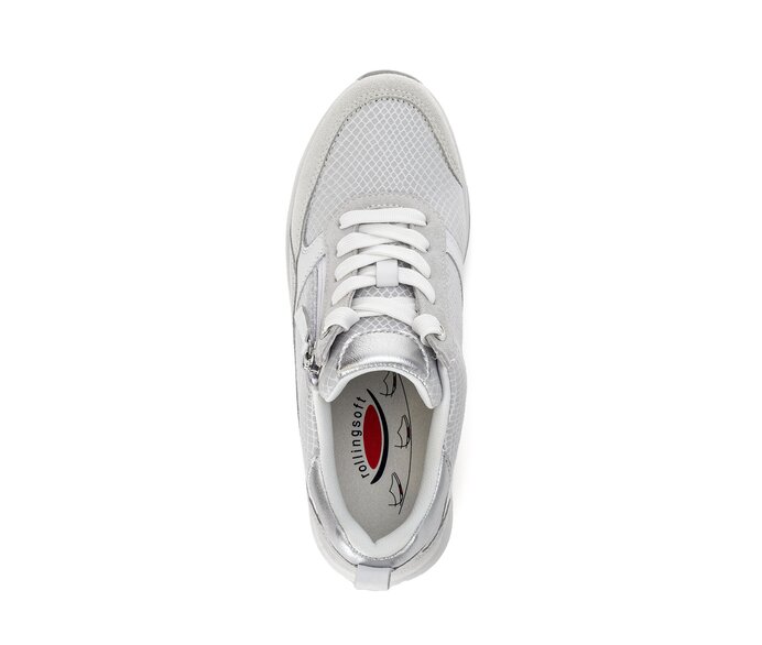 Gabor Sneaker Low Grau - Materialmix Leder/Lederimitat