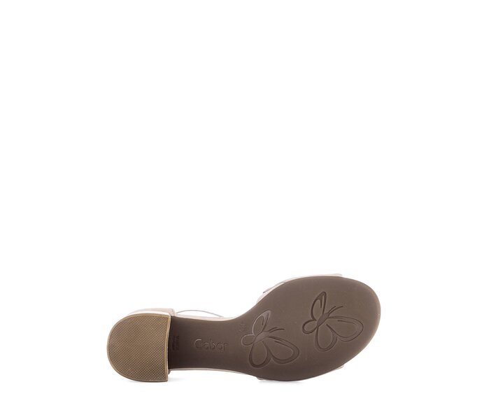 Gabor Riemchensandale Beige - Rauleder