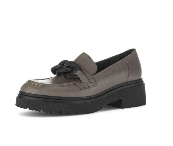 Gabor Loafer Grau - Glattleder