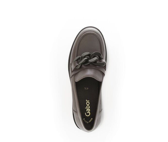 Gabor Loafer Grau - Glattleder