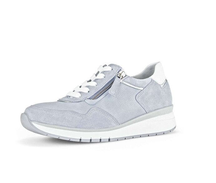 Gabor Sneaker Low Blau - Materialmix Leder/Lederimitat