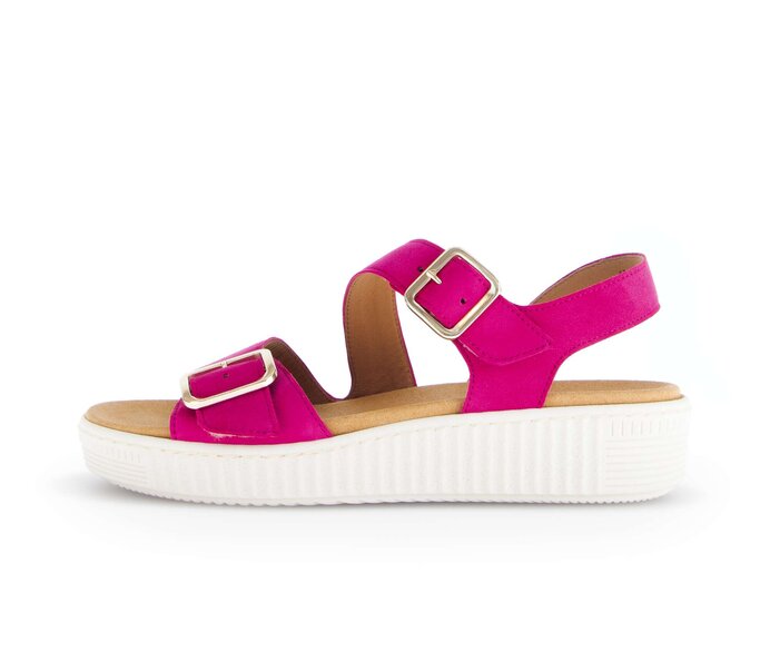 Gabor Plateau Sandale Pink - Rauleder