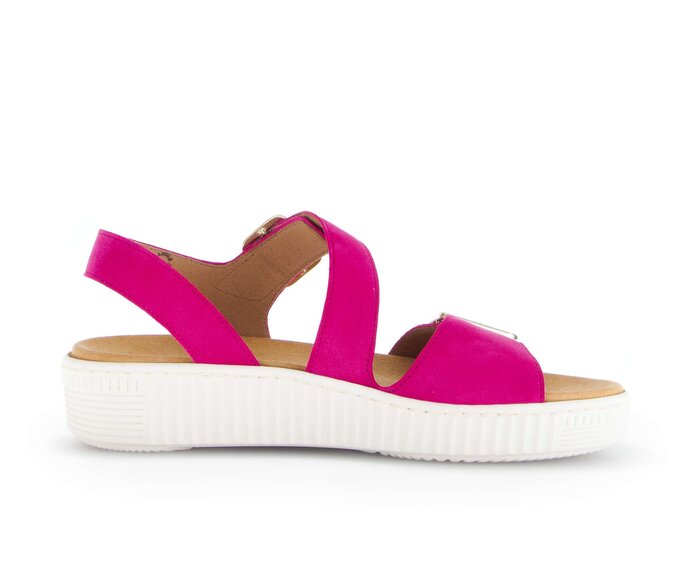 Gabor Plateau Sandale Pink - Rauleder