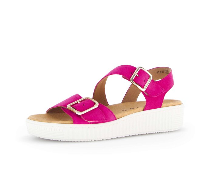 Gabor Plateau Sandale Pink - Rauleder