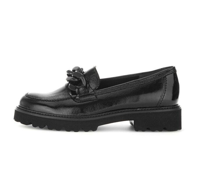Gabor Loafer Schwarz - Lackleder