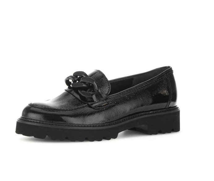 Gabor Loafer Schwarz - Lackleder