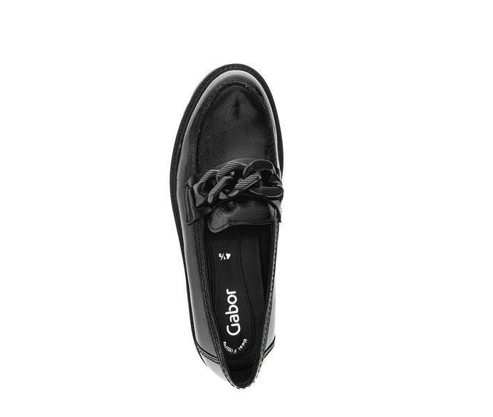 Gabor Loafer Schwarz - Lackleder