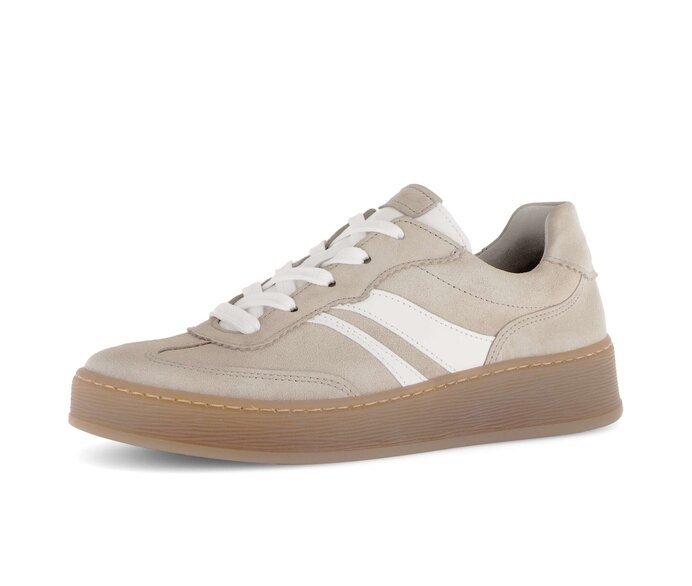 Gabor Sneaker Low Beige - Rauleder