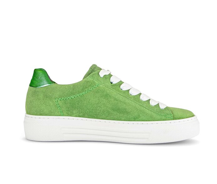 Gabor Sneaker Low Grün - Materialmix Leder/Lederimitat