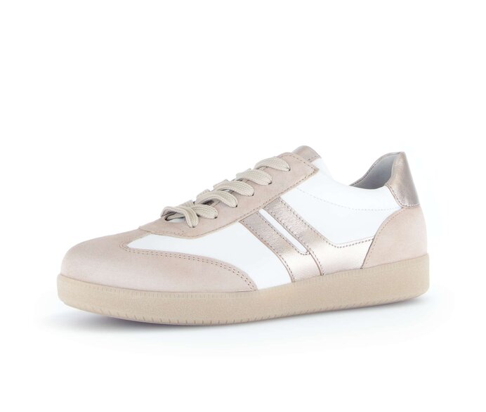 Gabor Sneaker Low Beige - Materialmix Leder
