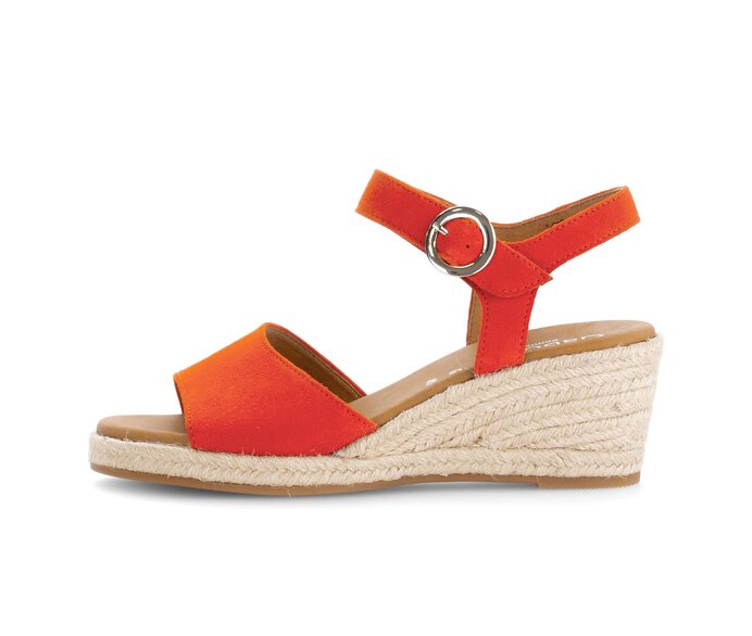Gabor Keilsandalette Orange - Rauleder
