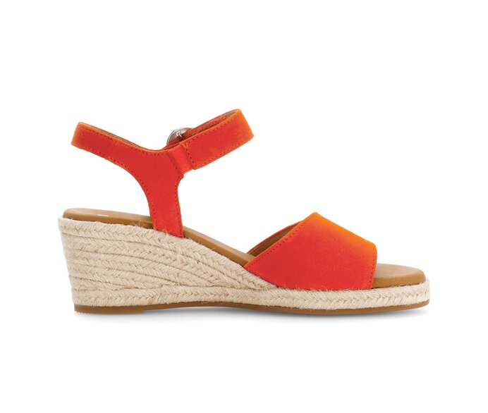 Gabor Keilsandalette Orange - Rauleder